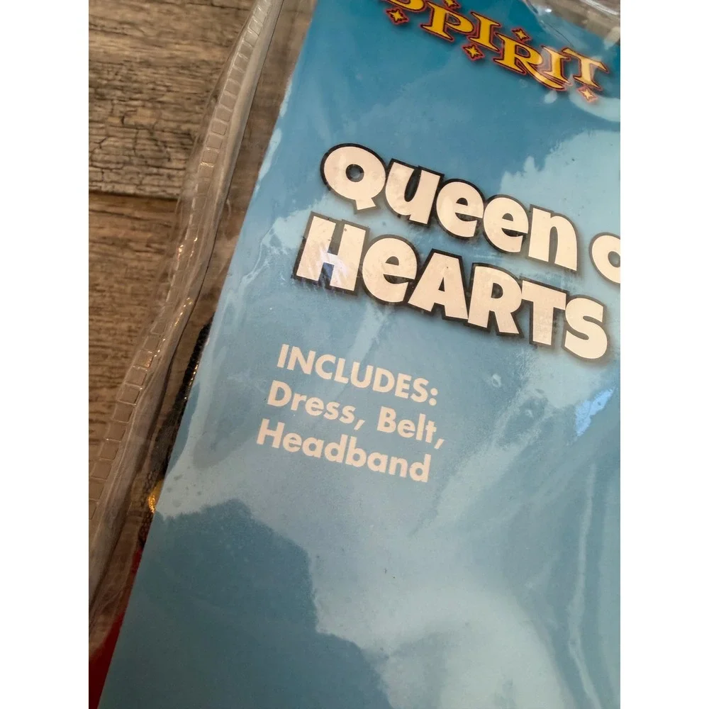 Spirit Halloween Queen of Hearts Costume 3T 4T Alice Wonderland Toddler Girls